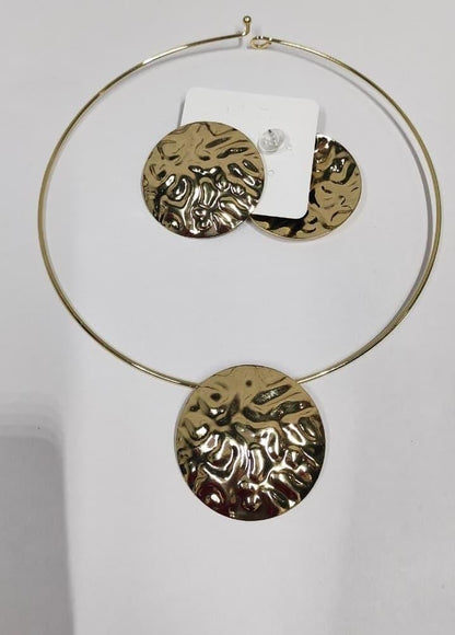 Hammered Designed Jewellery Set